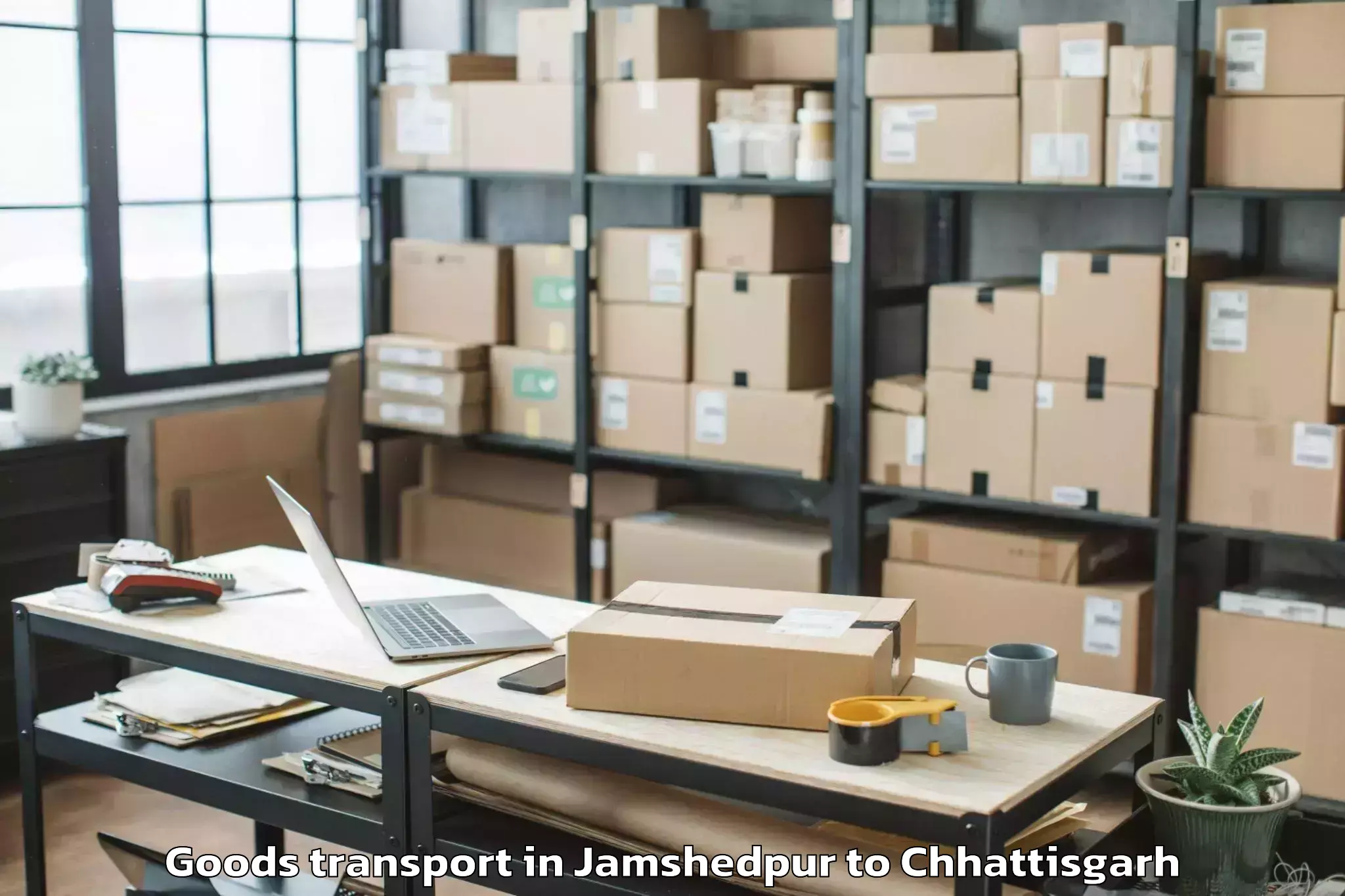 Quality Jamshedpur to Jashpurnagar Goods Transport